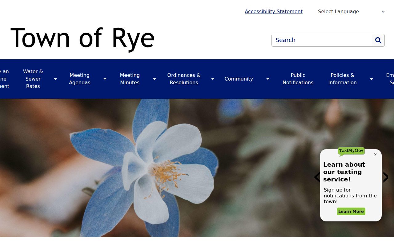 Official Town of Rye Colorado government landing page